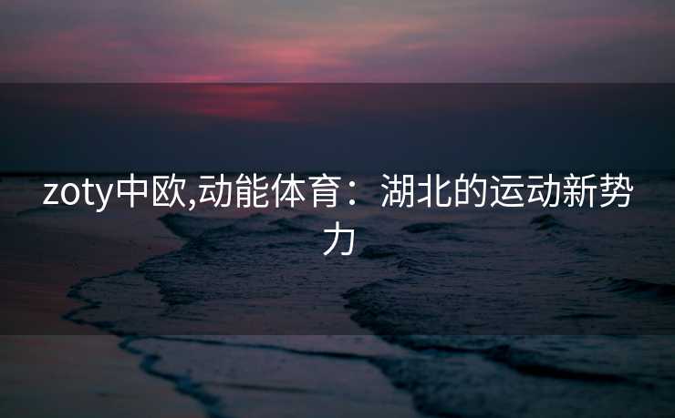 zoty中欧,动能体育：湖北的运动新势力