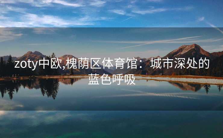 zoty中欧,槐荫区体育馆：城市深处的蓝色呼吸