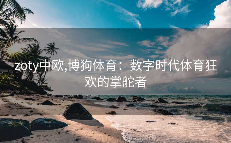 zoty中欧,博狗体育：数字时代体育狂欢的掌舵者