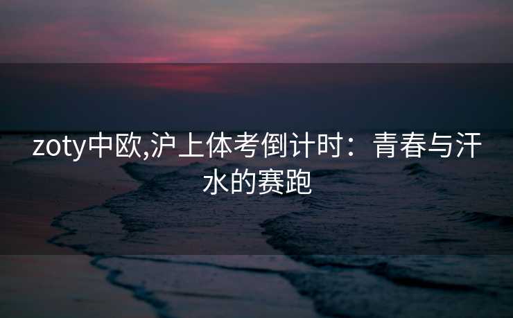zoty中欧,沪上体考倒计时:青春与汗水的赛跑 zoty中欧,沪上体考倒计时:青春与汗水的赛跑